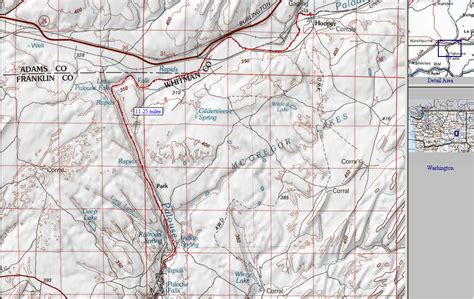 Palouse Falls Trail Map