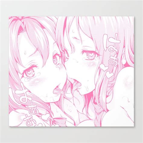 Sexy Anime Aesthetic Naughty Girls Canvas Print By