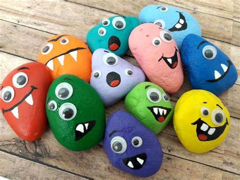 Halloween Monster Rocks A Fun Craft For Kids · The Inspiration Edit