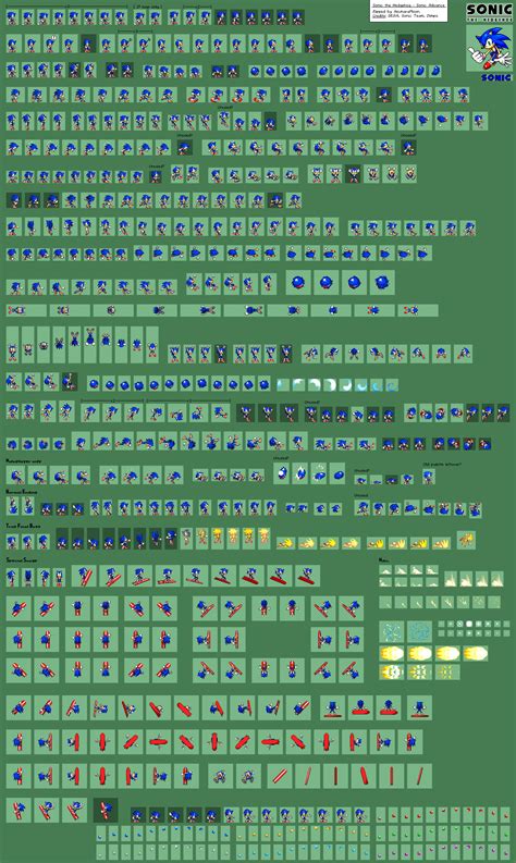 The Spriters Resource Full Sheet View Sonic Advance S