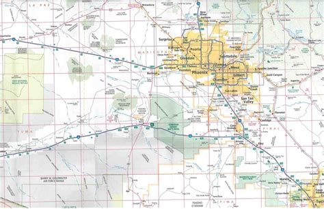 Themapstore Arizona State Travel Map