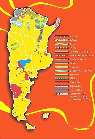 Pueblos Originarios De Argentina Distribución Geografica De Los