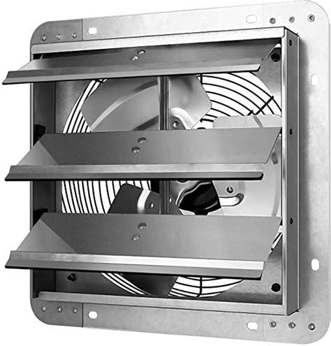 Ipower 12 Inch Aluminum Shutter Exhaust Fan With Power Cord High Speed