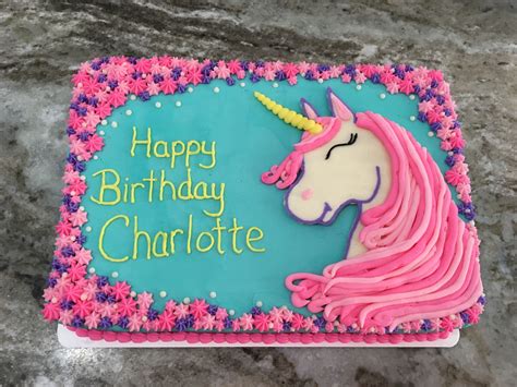 Unicorn Buttercream Sheet Cake Birthday Sheet Cakes Unicorn Birthday