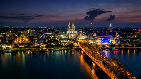 Home > 3840x2160 uhd 16:9 wallpapers > page 1. Bridge On The Rhine River Cologne Germany Europe 4k Ultra ...