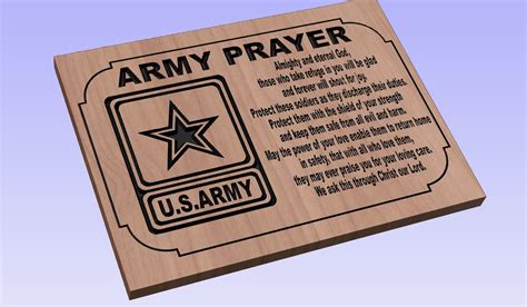 Us Army Prayer Crv3d Crv Dxf Ai Svg Eps Pdf Aspire Etsy