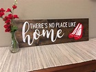 Theres No Place Like Home Sign Wood Sign Wall Sign Mantle - Etsy