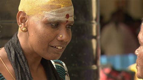 how indians shave their head and hope for luck bbc news