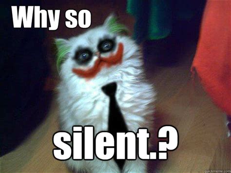 Why So Serious Why So Serious Cat Quickmeme