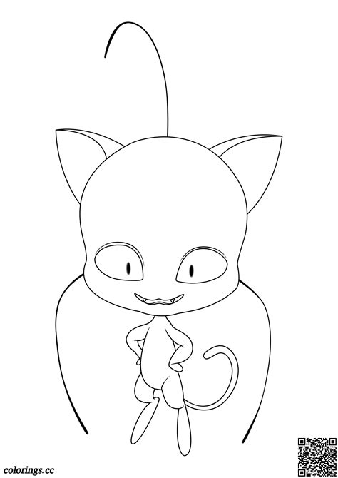 Tikki Kwami Miraculous Ladybug Coloring Pages For Kids Adults You Can