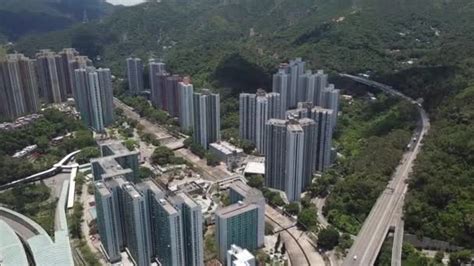 Aerial Panarama View Shatin Tai Wai Shing Mun River Hong ⬇ Video By