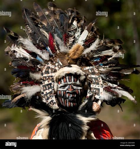 Portrait Of A Kikuyu Tribe Warrior With Traditional Make Up Laikipia