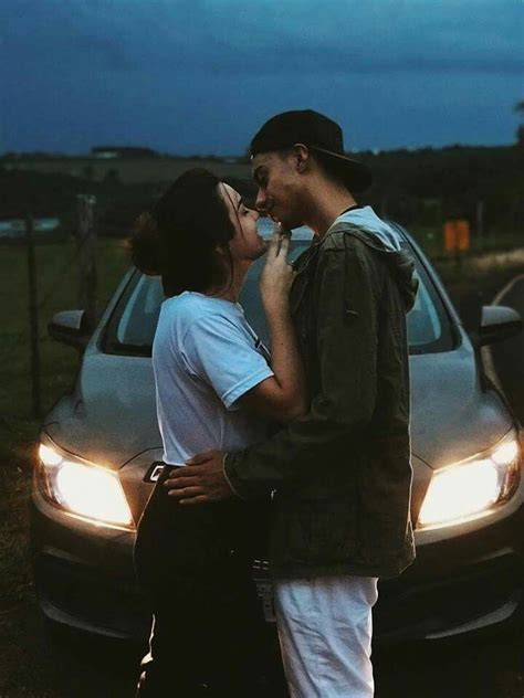 Couple Kissing Passionately In Front Of Car Kissing Couples Funny