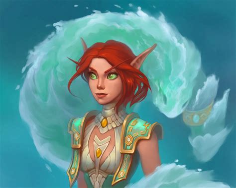 Blood Elf World Of Warcraft Elves Redhead Girl Hd Wallpaper Rare