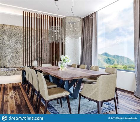 Modern Italian Interior Design Of Contemporary Dining Room With