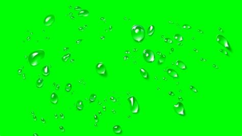 Copyright Free Animated Water Drops Green Screen Effect Chroma Key