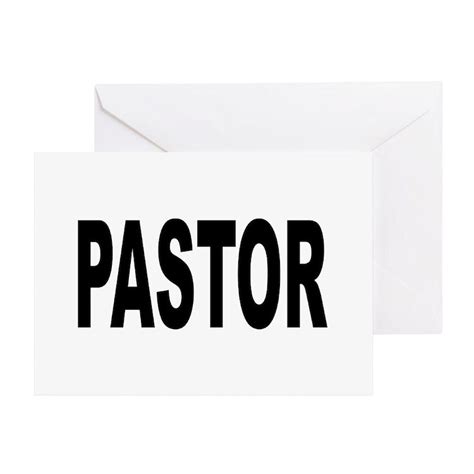Pastor10x10 Greeting Card Pastor Greeting Card Cafepress