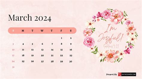 March 2024 Calendar Wallpapers Wallpaper Cave