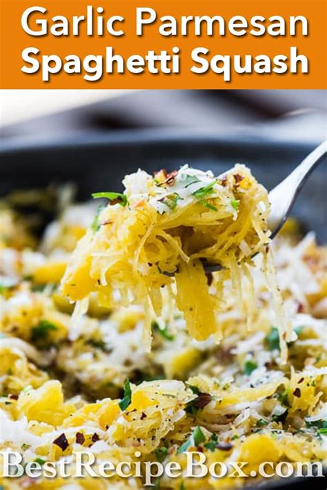 Healthy Spaghetti Squash Recipe With Garlic And Parmesan