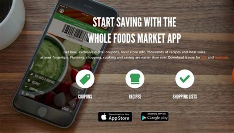 It's a single entry point into whole foods market, helping team members quickly find, know and do things in a way that's easy to use and understand. Whole Foods App: Get a coupon for $5 off any $20 produce ...