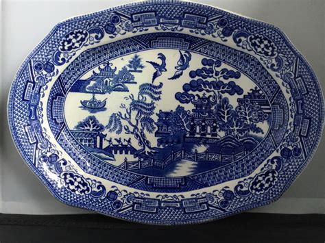 Antique Willow Pattern Platters Collectors Weekly