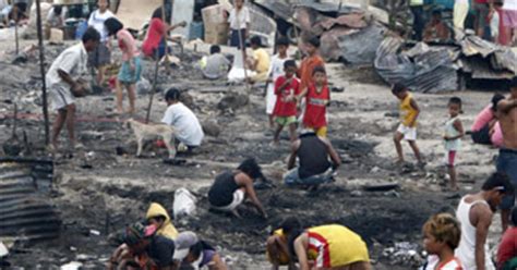 Manila Slum Fire Leaves 4 000 Homeless Cbs News