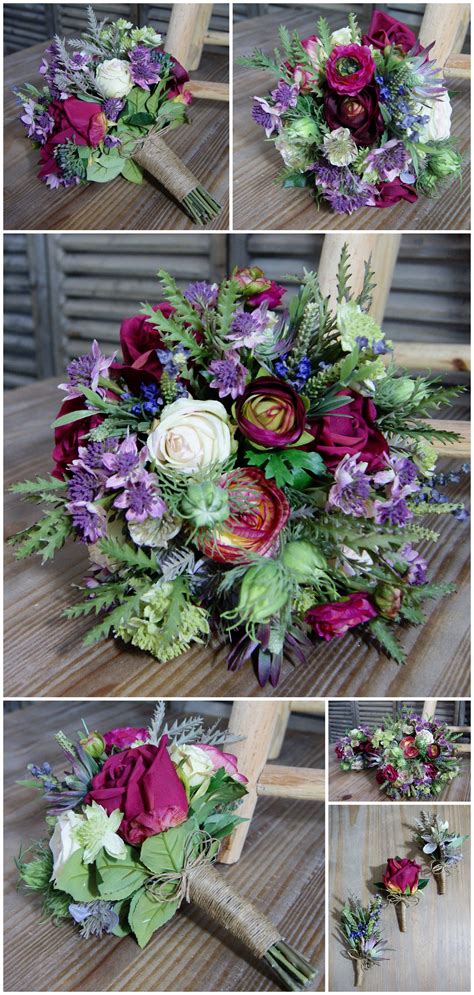 Gorgeous bouquets for weddings designed by florabunda new zealand, servicing whangarei, northland, delivering nationwide and overseas for destination weddings. Vibrant, Wild Wedding Flowers for a Rustic Theme - Artific ...