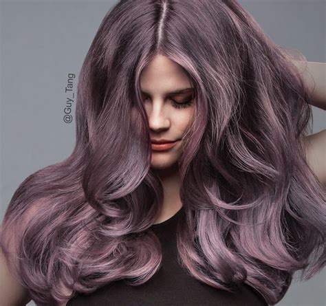 Dusty Lavender 1 Lavender Hair Rose Hair Color Lavender Hair Colors