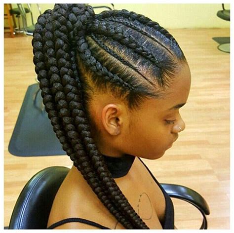 Ghana braids hairstyles braided bun hairstyles. Mesmerising Ghana Weaving Shuku for Beautiful Ladies ...
