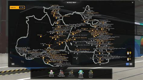 New North Brazil Map 55 Ets2 141 Ets2 Mods Euro Truck Simulator