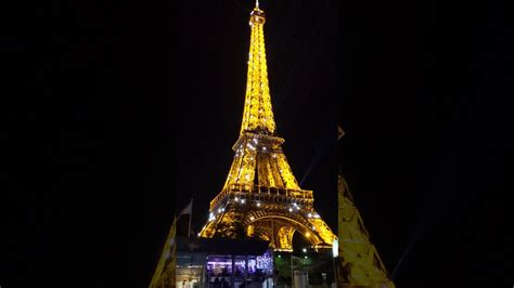 Night View Of Eiffel Tower Youtube