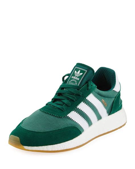 Adidas Suede Mens Iniki Running Shoe In Green For Men Lyst
