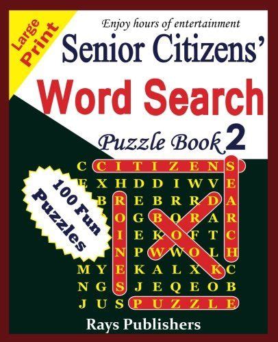 Senior Citizens Word Search Puzzle Book 2 Volume 2 Cre