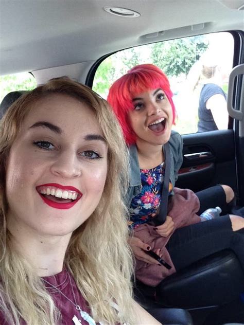 miranda miller and nia lovelis on there way to irvine last year hey violet hair beauty beauty