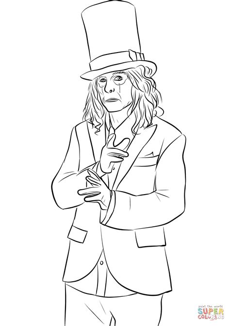 Alice Cooper Coloring Page Free Printable Coloring Pages