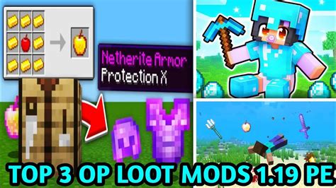 Top 3 Best Op Loot Mods For Minecraft Pocket Edition 119 Best Op