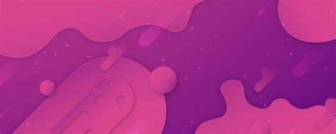 Purple And Pink Modern Layered Shapes Banner 1072332 Vector Art At Vecteezy