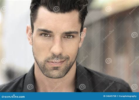 Young Good Looking Male Stock Photo Image Of Dude Face 34645758