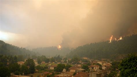 Unprecedented Massive Forest Fire Ravages Greek Island Ctv News