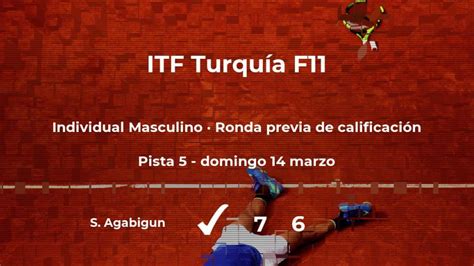 Resultados De Tenis En Directo Partido Sarp Agabigun Alberto Fossati En Itf Turquía F11