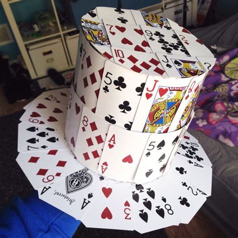 How To Make A Playing Card Top Hat Diy Mad Hatter Hat Mad Hatter Tea