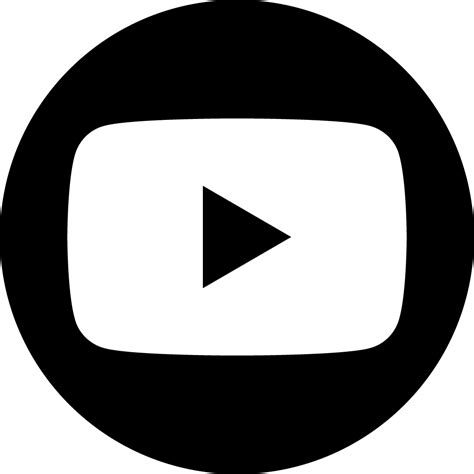 Youtube Dark Circle Free Icon Sign And Symbols