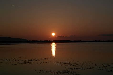 พระอาทิตย์ตกดิน Orbetello ทะเล ดวงอาทิตย์ ท้องฟ้า น้ำ ความเงียบ