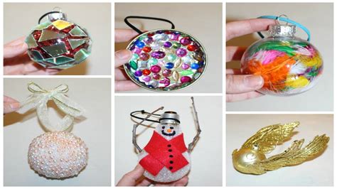 Six Cheap And Easy Diy Christmas Ornaments Youtube