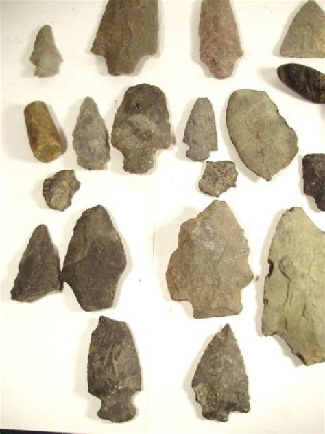 35 Authentic North Eastern Pa Native American Arrowheads Artifacts