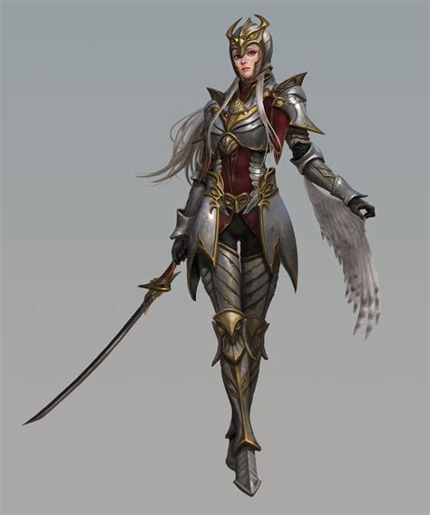 Artstation Owl Knight Jae Hyuck Jang Fantasy Female Warrior Female Fighter Warrior Woman