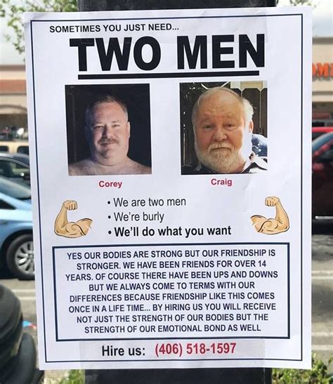 Sometimes You Just Need Two Men R Pics