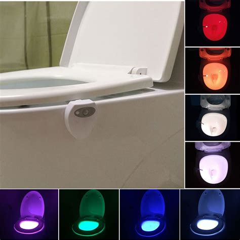 Sensor Led Toilet Night Light Color Pir Motion Activated Bowl Bathroom Lamp Lamparas