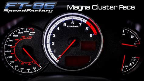 Ft86speedfactory Magna Cluster Face Install Youtube