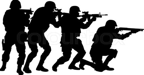 Police special forces tactical team, | Stock Vector | Colourbox